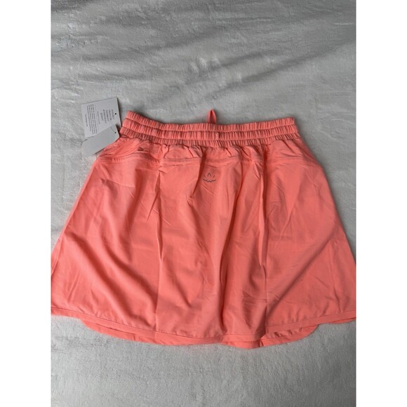 BEYOND YOGA In Stride Lined Skirt Electric Peach Athletic Tennis Running,M - Picture 6 of 16